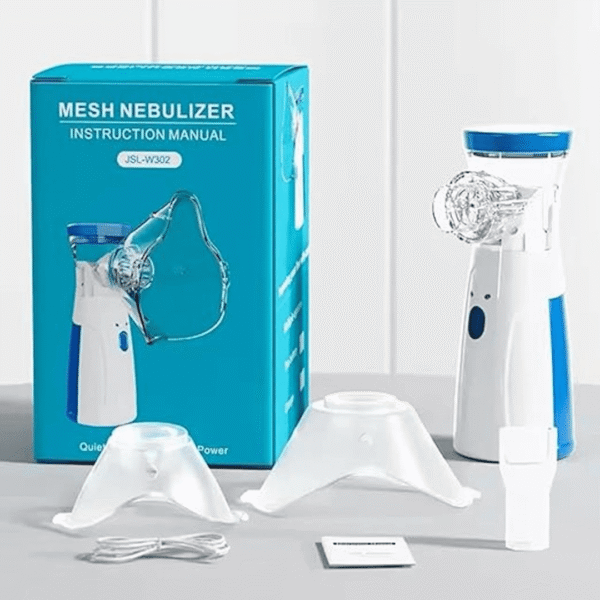 Nebulizer , One Touch Operation, No Noise, High Nebulization Rate, Travel Friendly For Adults &amp; Kids