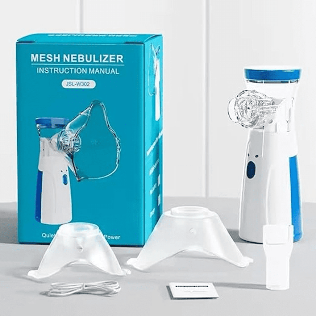 Nebulizer , One Touch Operation, No Noise, High Nebulization Rate, Travel Friendly For Adults &amp; Kids