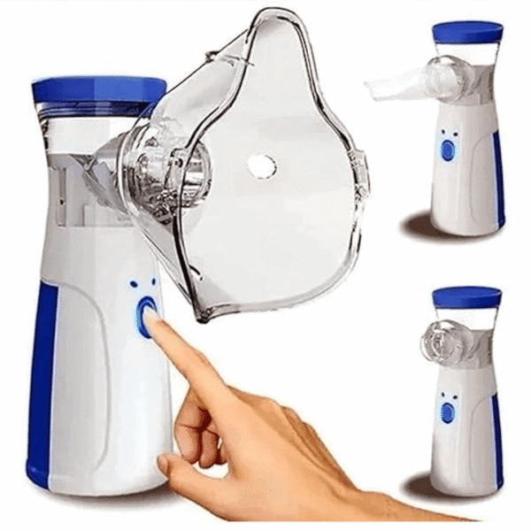 Nebulizer , One Touch Operation, No Noise, High Nebulization Rate, Travel Friendly For Adults &amp; Kids