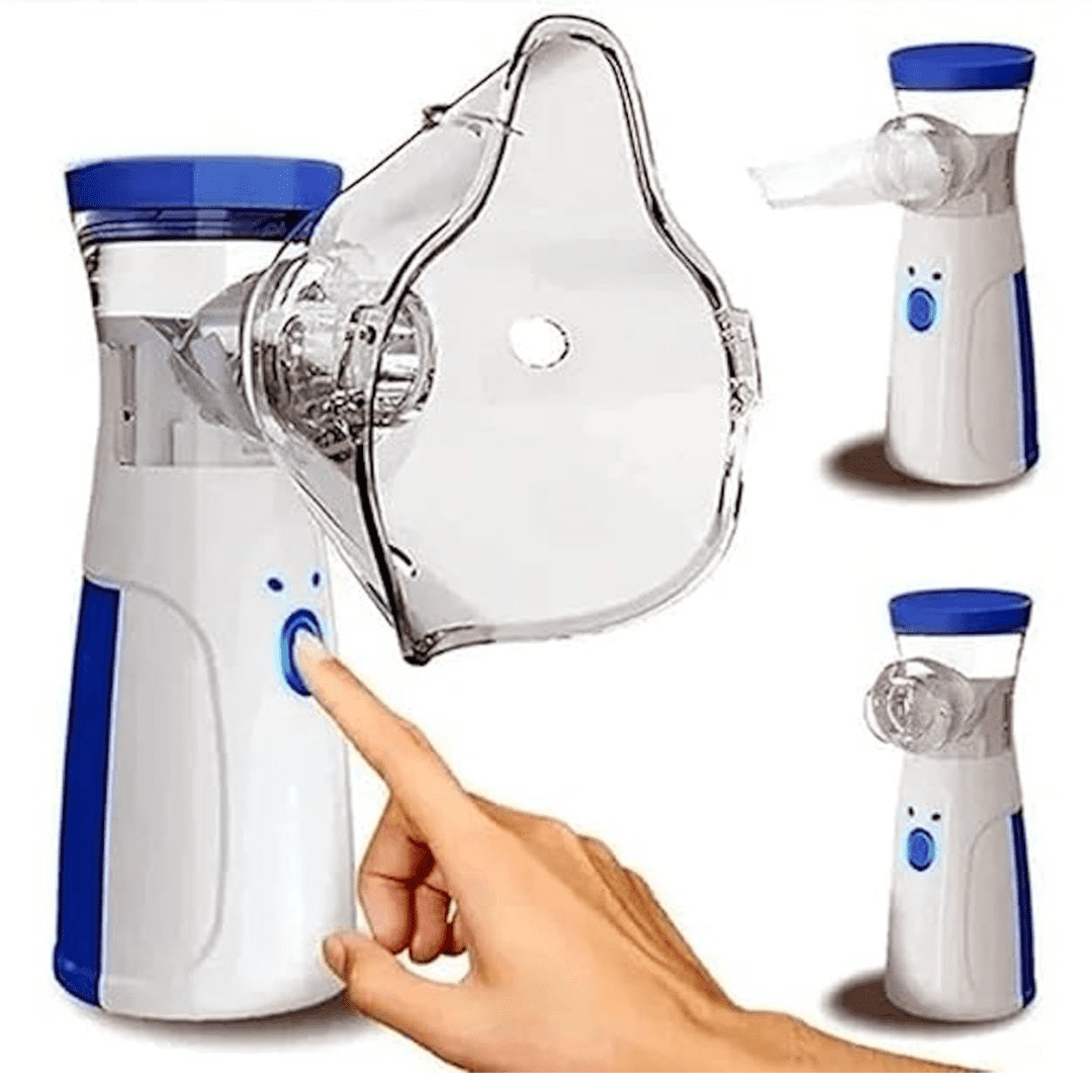 Nebulizer , One Touch Operation, No Noise, High Nebulization Rate, Travel Friendly For Adults &amp; Kids
